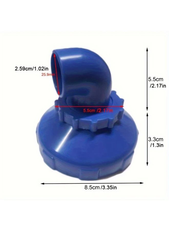 Blue 360 Degree Rotating Pool Inlet Nozzle 4Pcs Set For 32Mm And 38Mm Pipes Ventilation Accessory - Image 4