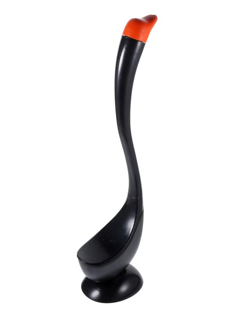 Angled Toilet Brush with Stand, Long Handle Design
