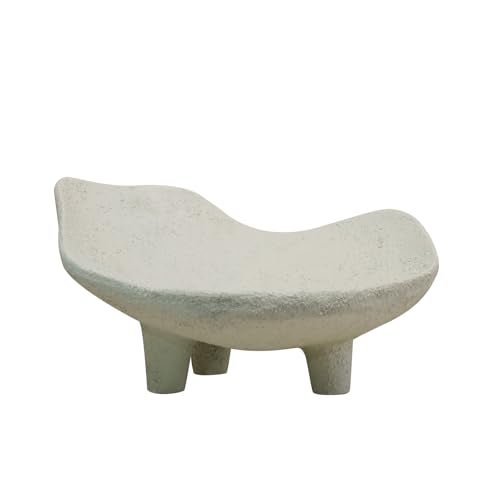 Braxio White Decorative Bowl with Sand Finish - Key Holder Bowl for Entryway Table, Modern Fruit Bowl for Kitchen Counter, Centerpiece Catch-All Bowl 10.5 x 10 x 5.5 Inch - Image 1