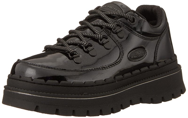 Skechers Women's Jammers - Cool Block Women's Sneaker Boots with Memory Foam, Black Patent, 6 - Image 1