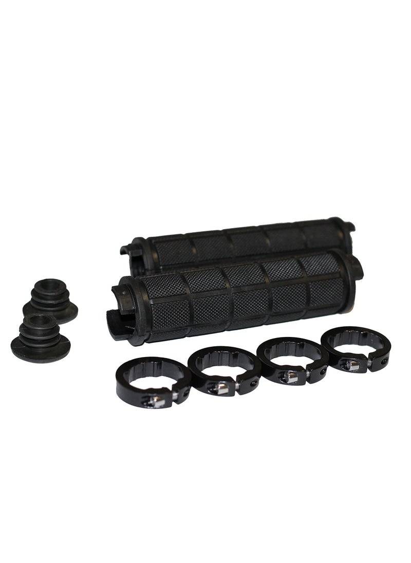 KASTWAVE Bicycle Handlebar Grips, Rubber Anti-Slip Grip Handlebar for MTB/BMX Mountain Bike Bicycle Accessories Black 2 Pack  - Image 5