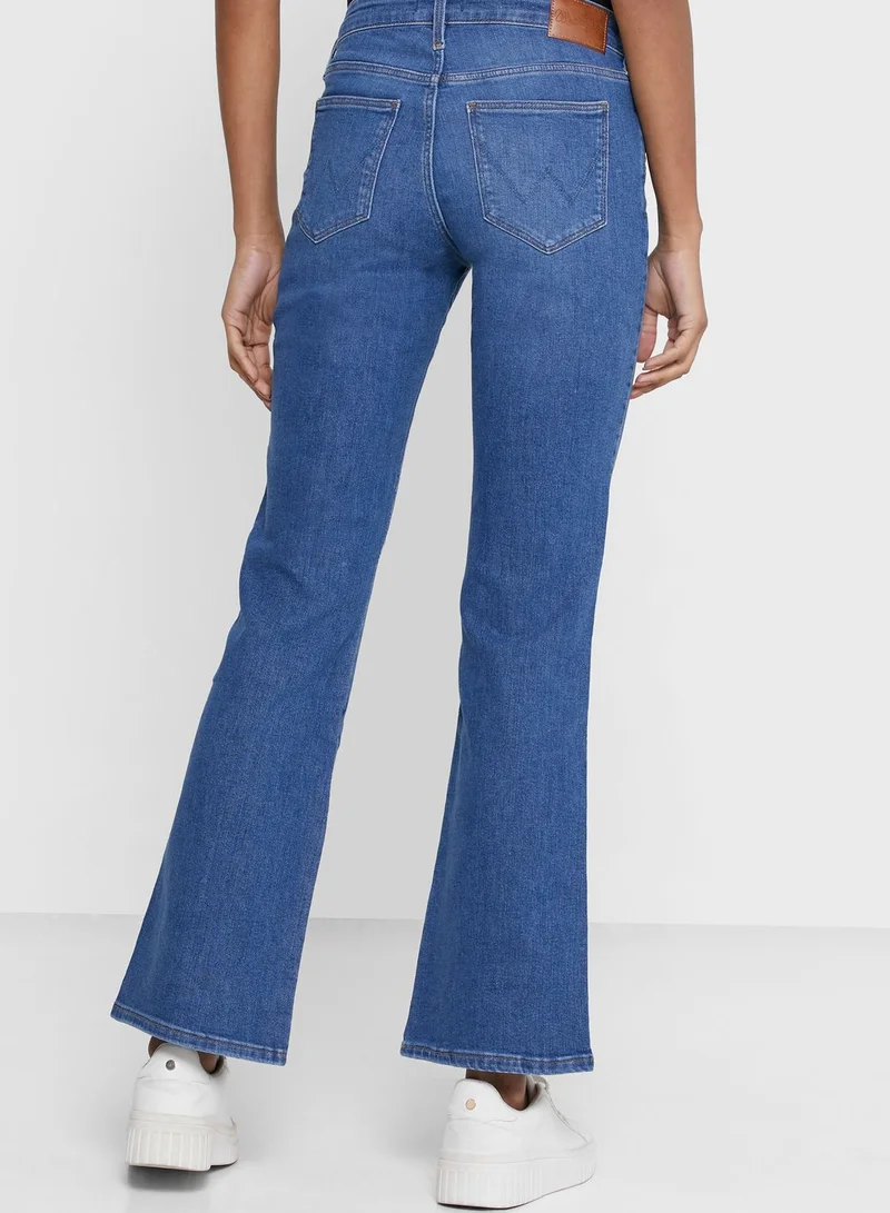 Wrangler Bootcut Midrise Stretchable Jeans