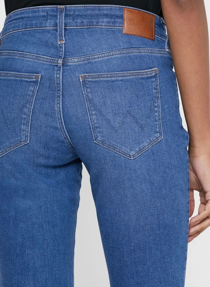 Wrangler Bootcut Midrise Stretchable Jeans