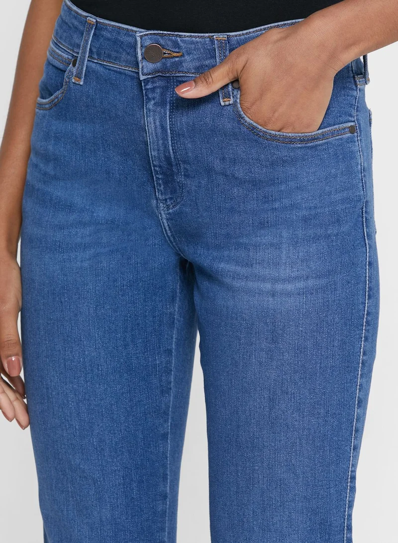 Wrangler Bootcut Midrise Stretchable Jeans