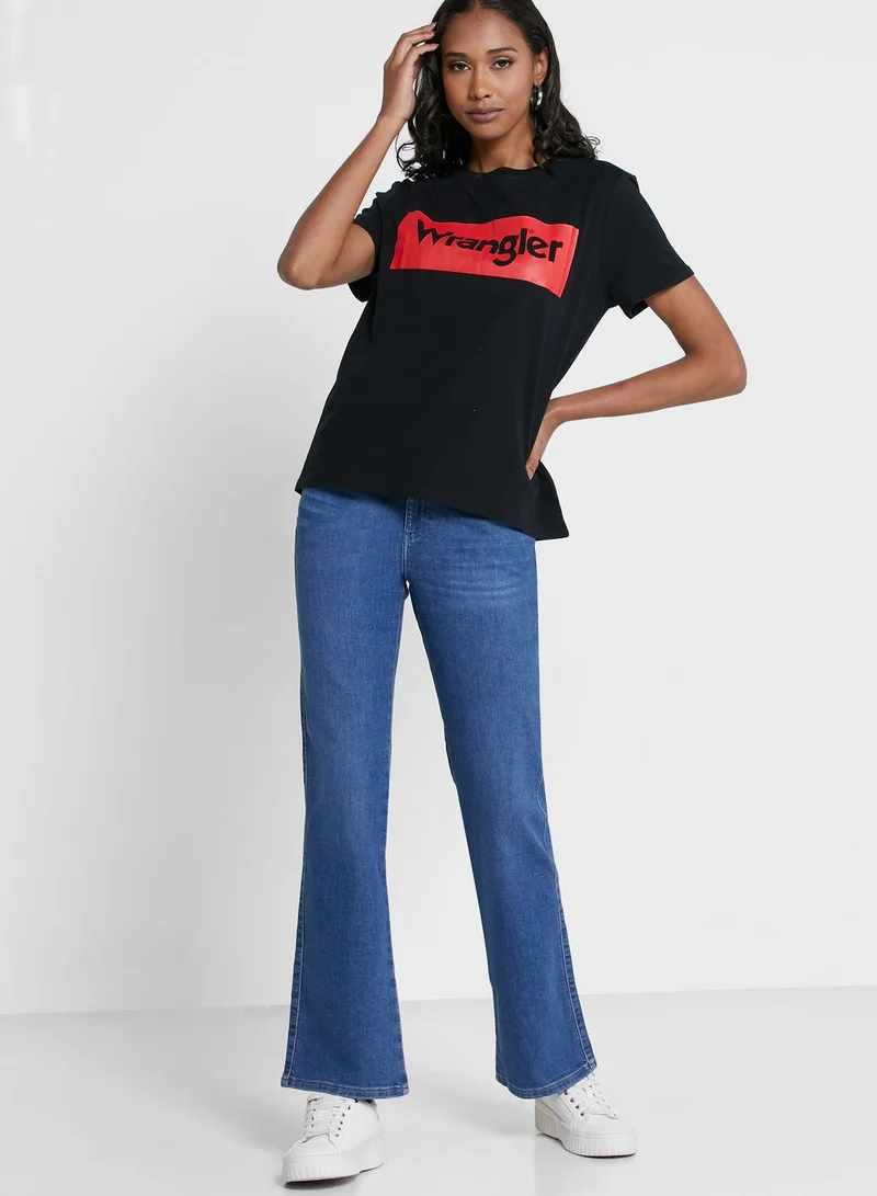 Wrangler Bootcut Midrise Stretchable Jeans