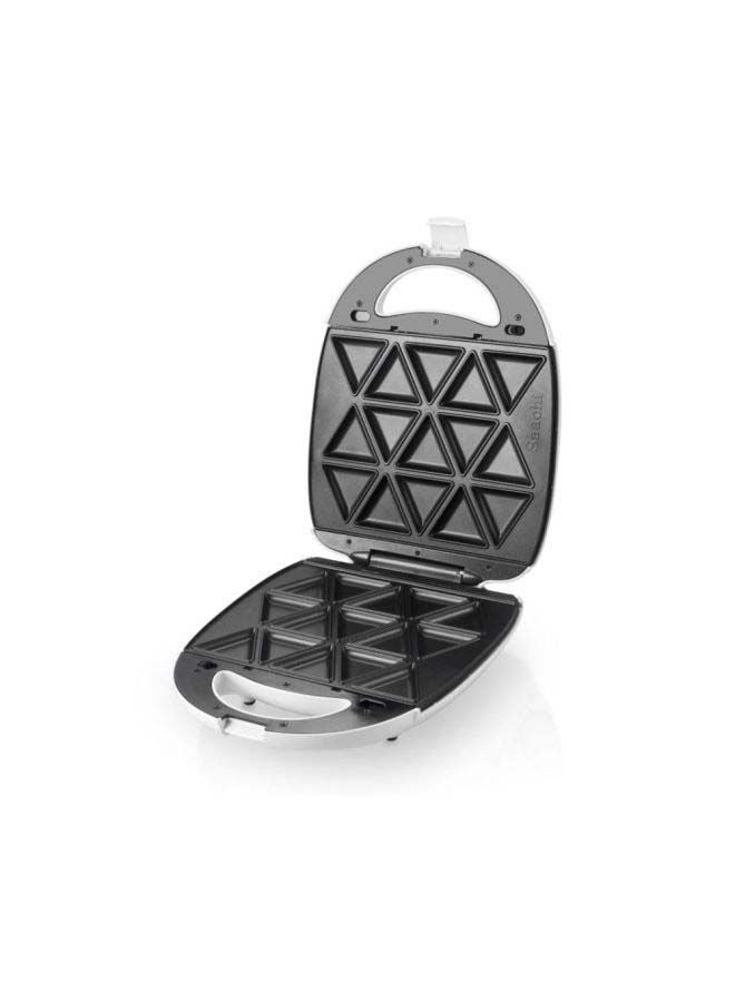 Saachi 7-In-1 Multi Snack Maker with Changeable Plates for Samosas, Nutties, Biscuits, Donuts, Waffles, Sandwiches and Grill 8 Slices & Above 1400 W NL-7M-1542-WH White - Image 2