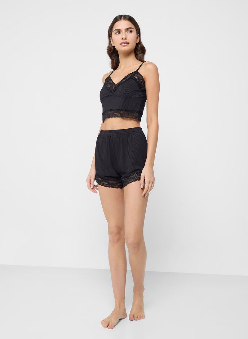 Ginger Lace Cami Top & Short Pj Set - Image 5