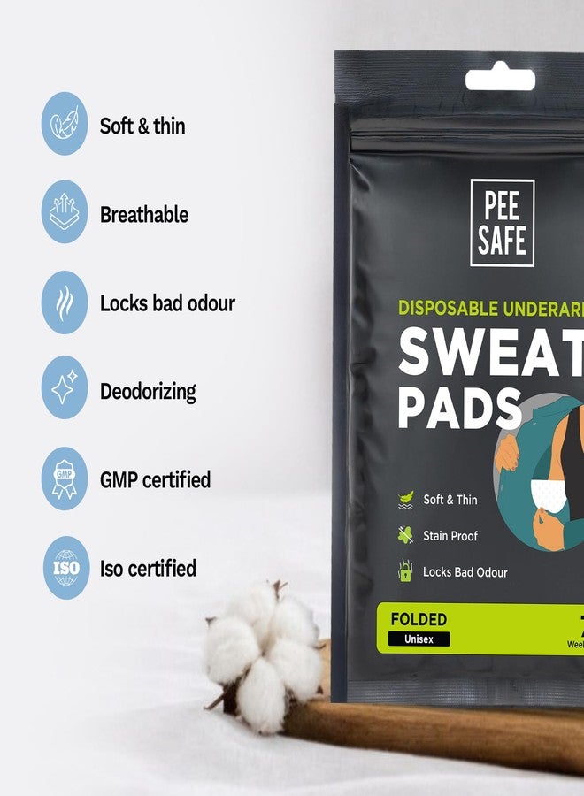 PEESAFE Pee Safe Sweat Pads For Underarms Women & Men (7 Pairs) 14 Pads | Folded | Prevents Stains | Absorbs Sweat & Unpleasant Odour | Breathable And Deodorizing | Self Adhesive Glue - Image 5