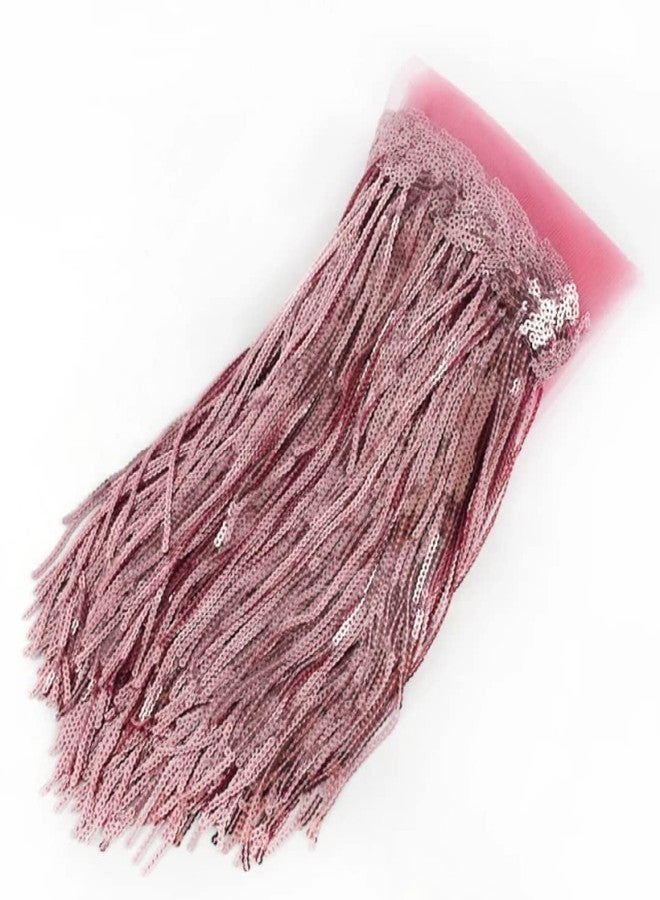 PREMDAS LACES Premdas lace Colorful Sequin Tassel Lace Trim Ribbon Fringe DIY Handmade Dance Performance Clothing Decoration Accessorie 3miter(Rose Gold) - Image 4