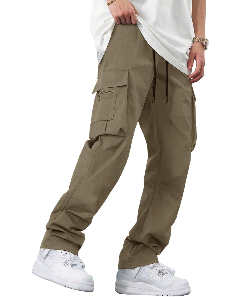 Noble Monk Men's Cargo Pant | Drawstring | Solid Cargo | Multi Pockets Trackpant - Image 2