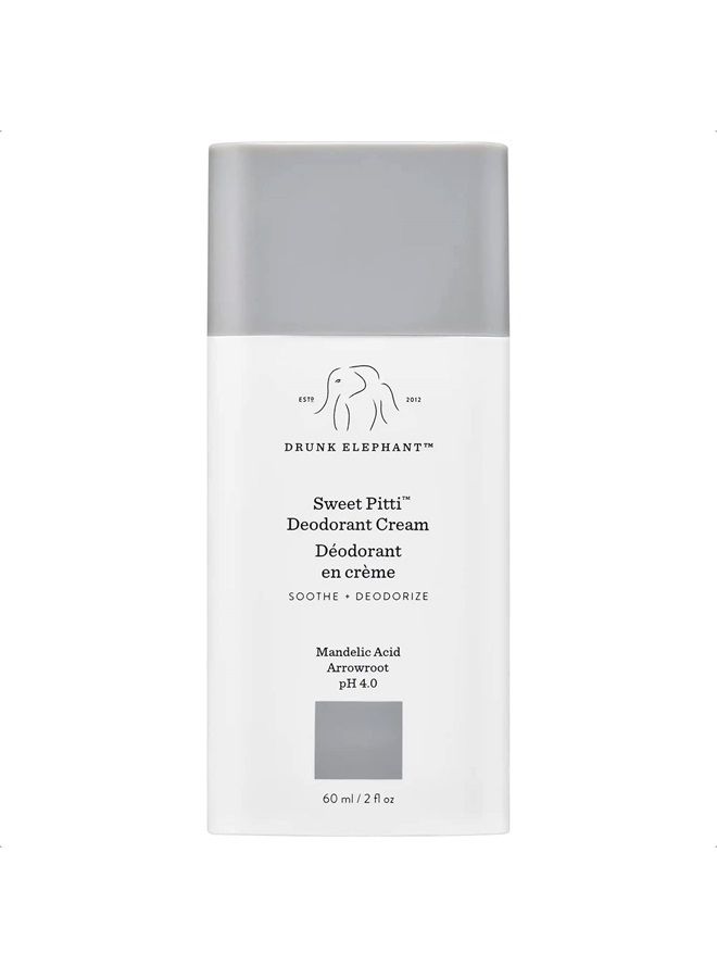 Drunk Elephant Sweet Pitti Deodorant Cream. Soothing and Moisturizing Underarm Deodorizing Cream (60 mL / 2 Fl Oz) - Image 1