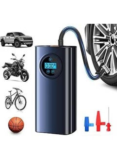Generic Tire Inflator Portable Air Compressor, Tire Inflator with LCD Display, with 3000mAh Rechargeable Battery Air Pump Inflator for Car Tires, Motorcycle, Bike, Basketball, Other of inflatables  - Image 1