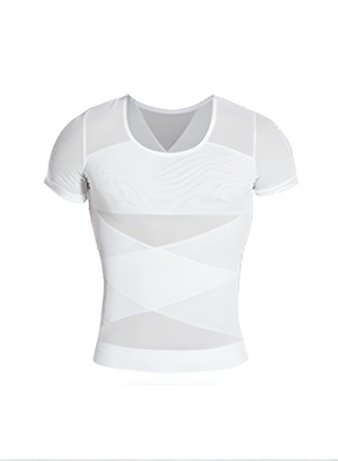 Men's Slimming & Body Shaping Shirt with Comfortable Design & Waist Support - Image 1