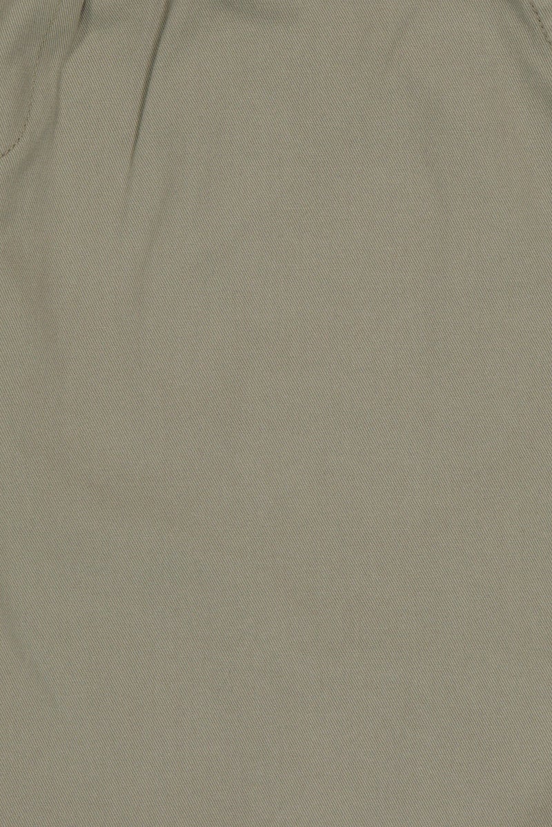 BRAVEN Men Solid Basic Shorts, Sage Green - Image 5