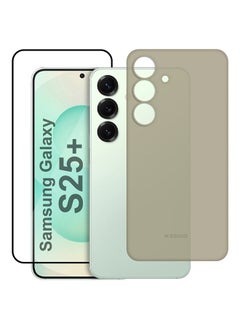 KZDOO 2Packs Case for Galaxy S25 Plus Air Skin Case All Around Full Protection Ultra Slim 0.3mm Thickness 4g Feather Weight with 3D Screen Protector - Titanium Grey  - Image 1
