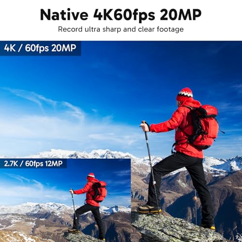 AKASO V50 Elite 4K60fps شاشة لمس كاميرا أكشن واي فاي تحكم صوتي EIS مقاومة للماء حتى 131 قدم تكبير 8X تحكم عن بعد - Image 2