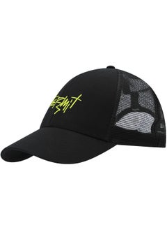Termit Termit Black Baseball Cap for Kids – One Size Adjustable Hat with Embroidery, Cotton Front & Mesh Back, Breathable Summer Cap for Sports & Travel  - Image 1