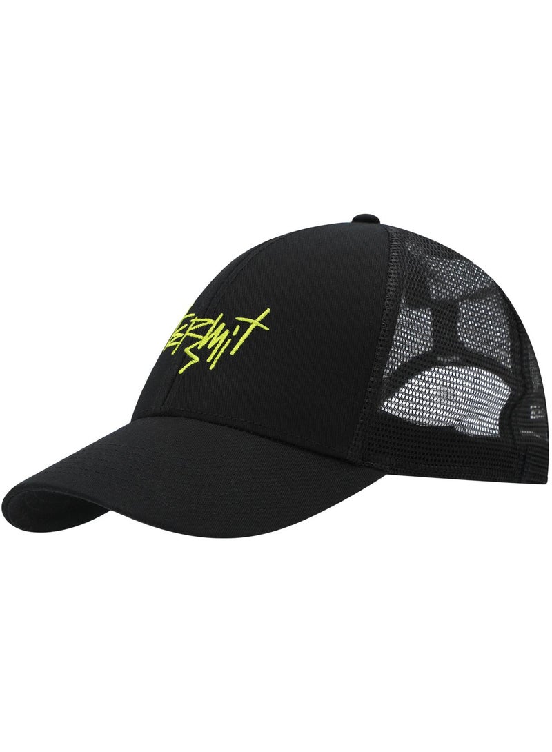 Termit Termit Black Baseball Cap for Kids – One Size Adjustable Hat with Embroidery, Cotton Front & Mesh Back, Breathable Summer Cap for Sports & Travel  - Image 1