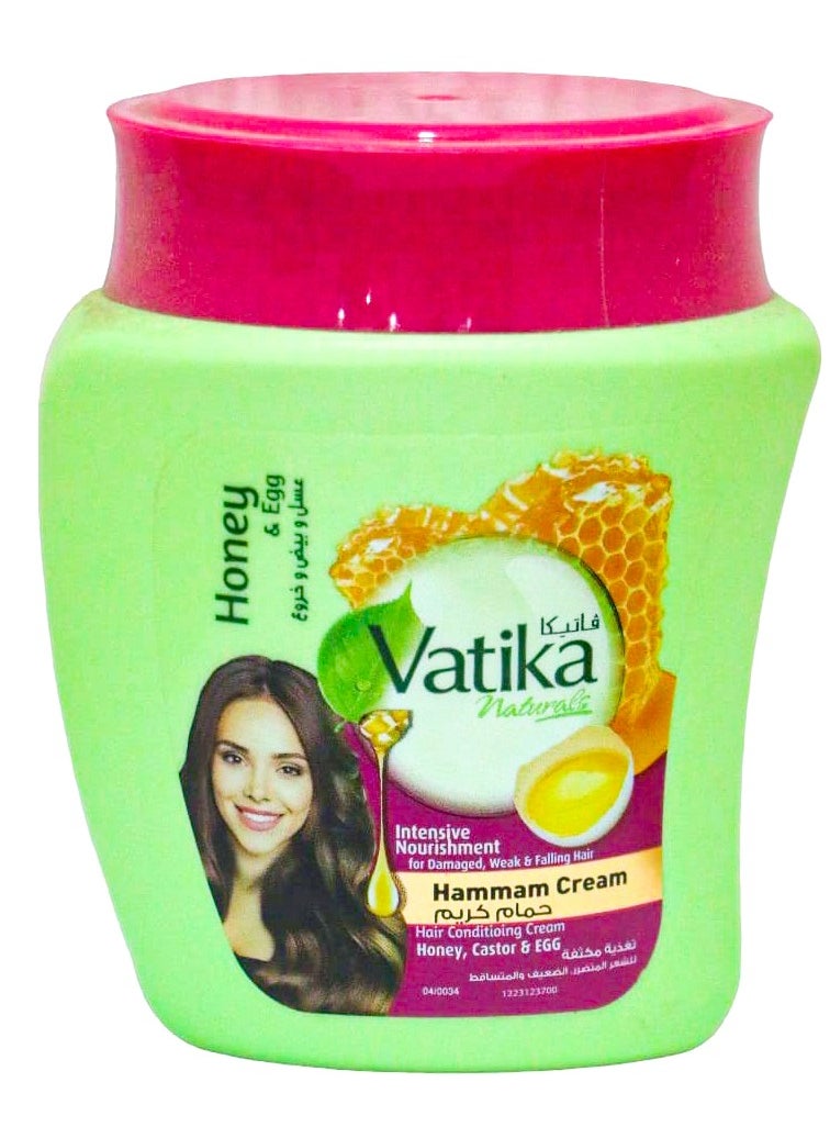 VATIKA - Vatika Naturals Hammam Cream With Honey & Egg - 225 Gm - Image 1