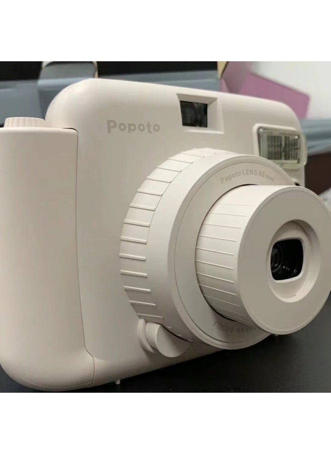 Generic Popoto Polo MINI Camera Package With Photo Paper One-time Imaging Gift Is Small And Can Be-Body Color:Hot Grabbing Cream White (7000+ Has Been Assembled)-official Standard  - Image 4