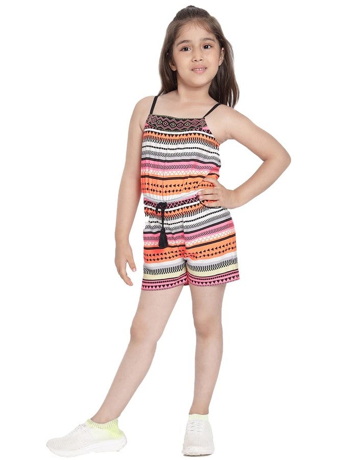 Nautinati Girls Printed Jumpsuit| Age 4-8Years - Image 1