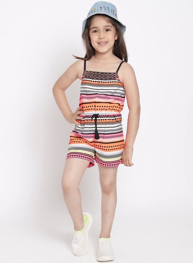 Nautinati Girls Printed Jumpsuit| Age 4-8Years - Image 5