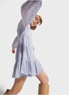 JUNE Tiered Puff Sleeve Dress  - Image 5