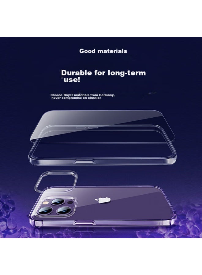 Koolife Case For Apple Iphone 14 Pro, Transparent Silicone Protective Cover, Full Protection Air Cushion Shockproof Ultra-thin Soft And Hard Shell, Personalized For Men And Women - Image 2