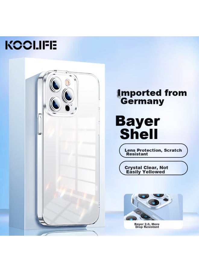 Koolife Case For Apple Iphone 14 Pro, Transparent Silicone Protective Cover, Full Protection Air Cushion Shockproof Ultra-thin Soft And Hard Shell, Personalized For Men And Women - Image 1