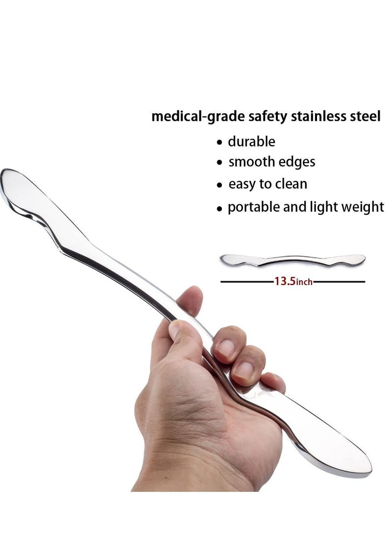 Y&D - Gua Sha Scraping Massage Tool, IASTM Tools, Long Bar Tool for Large Muscles, Great Soft Tissue Mobilization 13.5 inch - Image 1