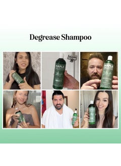 Clarifying Shampoo for Oily Hair and Scalp - Deep Cleansing Shampoo Build Up Remover with Rosemary Oil - Degrease Shampoo for Greasy Hair & Scalp - Vegan Color Safe Sulfate & Paraben Free (2 Pack)