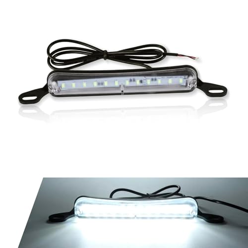 winterrock License Plate Light DC 12V LED License Plate Light Bright Assembly Replacement LED Plate Light Universal for Car Trailer Truck RV Boat ATV White - Image 1