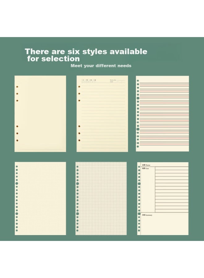 Tango B5 Loose-leaf Refill Paper English Line Style For Postgraduate Entrance Exam Mistake Review, Exam Knowledge Points Review, English Notes, Vocabulary And Sentences. Universal 26-hole Detachable Replacement Refill, 60 Sheets - Image 5