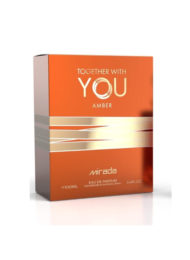 Mirada Together With You Amber  For Men  EDP 100ml - Image 3