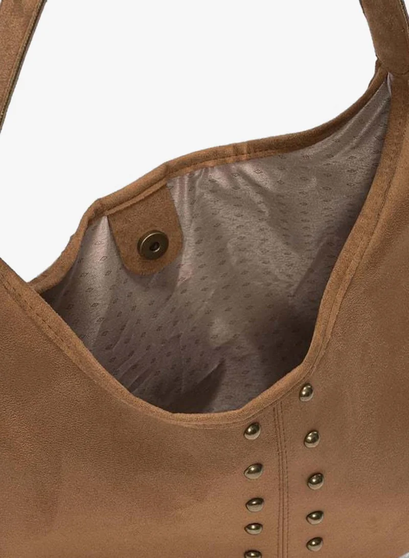 Shule Bags  Moka Troklu Suede Shoulder Bag Camel. for Women | Best Price UAE