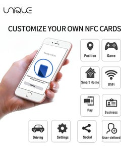 يونيك بطاقات NFC فارغة ، 10 قطع من العلامات NTAG 215 بطاقات PVC علامات قابلة للبرمجة ، متوافقة مع Amiibo و TagMo لنظام Android جميع الهواتف ممكنة  - Image 5