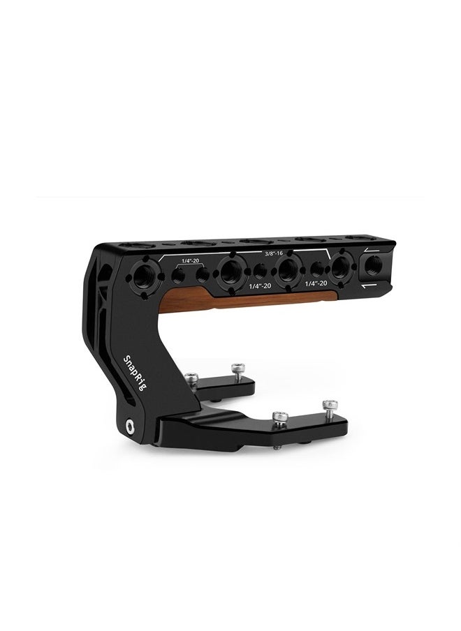PROAIM - SnapRig Top Handle Compatible with DJI Ronin 4D Camera Gimbal | High-Grade Aluminum Construction | Supports External Monitors, Wireless Video Transmitters, Or Articulating Arms (TH250) - Image 1