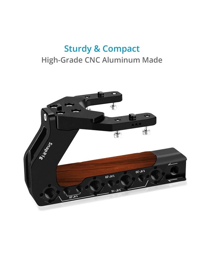 PROAIM - SnapRig Top Handle Compatible with DJI Ronin 4D Camera Gimbal | High-Grade Aluminum Construction | Supports External Monitors, Wireless Video Transmitters, Or Articulating Arms (TH250) - Image 1