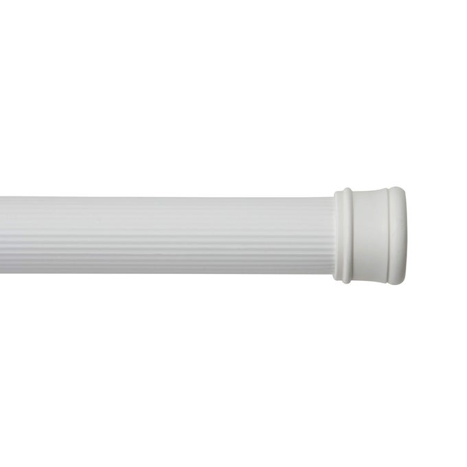 4272 IN ADJUSTABLE SPRING TENSION CLOSET WINDOW BATH UTILITY ROD WHITE