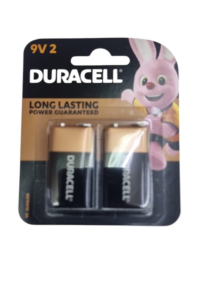 دوراسيل قطعتان من البطاريات طويلة الأمد 9 فولت، متعددة الألوان - Image 2