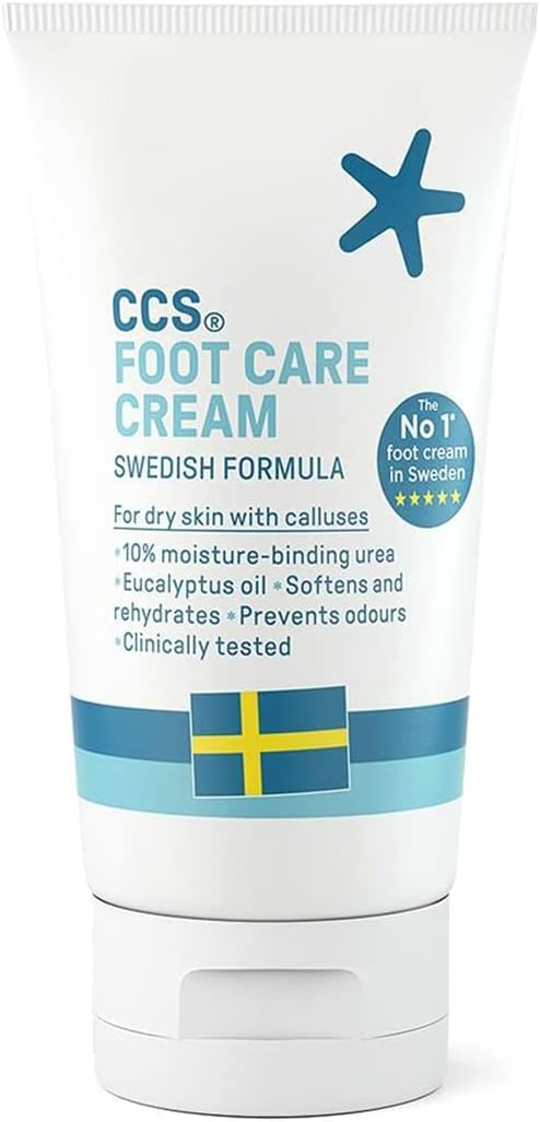 CCS Professional Foot Care Cream 60 ml Moisturise and Protect Dry and Callused Feet Contains 10 Urea and Eucalyptus Oil Clinically Tested Suitable for Diabetics - Image 1