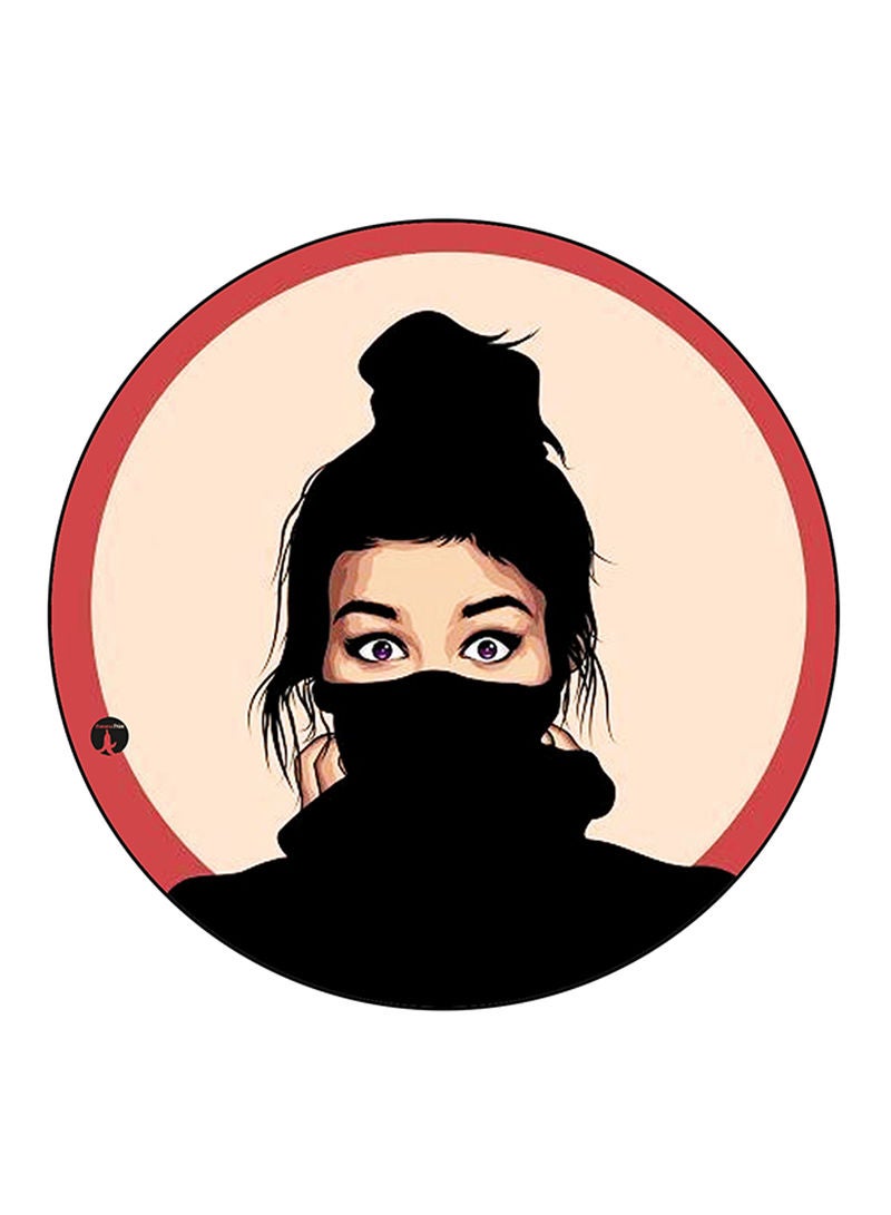 RKN Girl Printed Mouse Pad  Multicolour