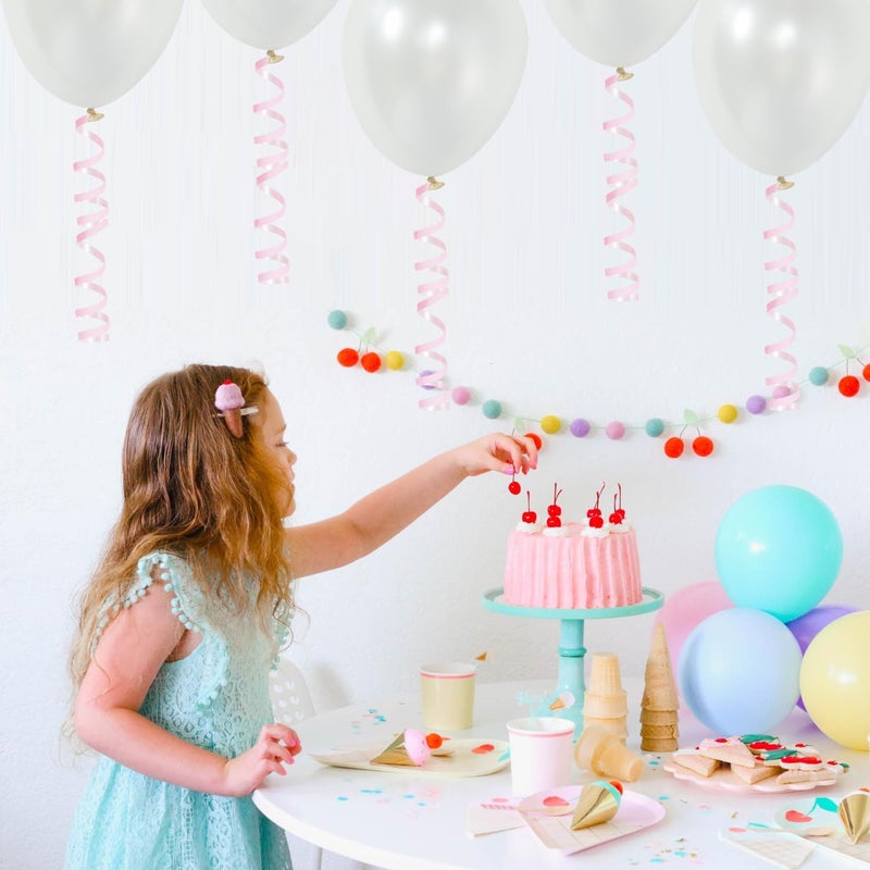 TONIFUL 500 Yards Curling Ribbon-Balloon Ribbon-Balloon String for Art&Craft Decor,Gift Wrapping,Ribbons and Bows for Christmas New Year Birthday Gifts Graduation Supplies (Pastel Pink) - Image 4