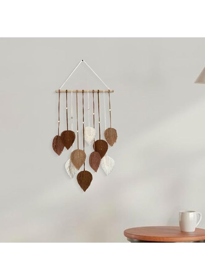 انتيكيانو نسيج حائط معلق من المكرمية بأوراق منسوجة من انتيكيانو - Image 2