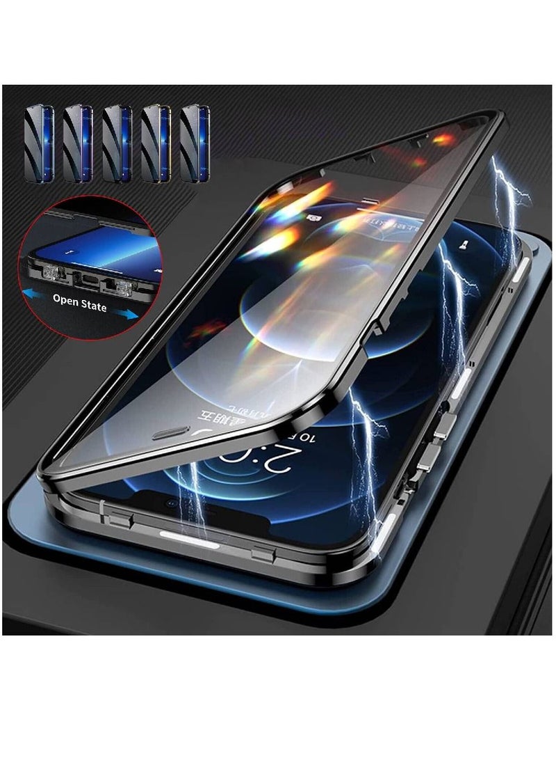 ZOOMEE - Ultra Protective Anti-Scratch Anti-Spy Magnetic Privacy Case Cover For Apple iPhone 14 Pro Max Black - Image 1