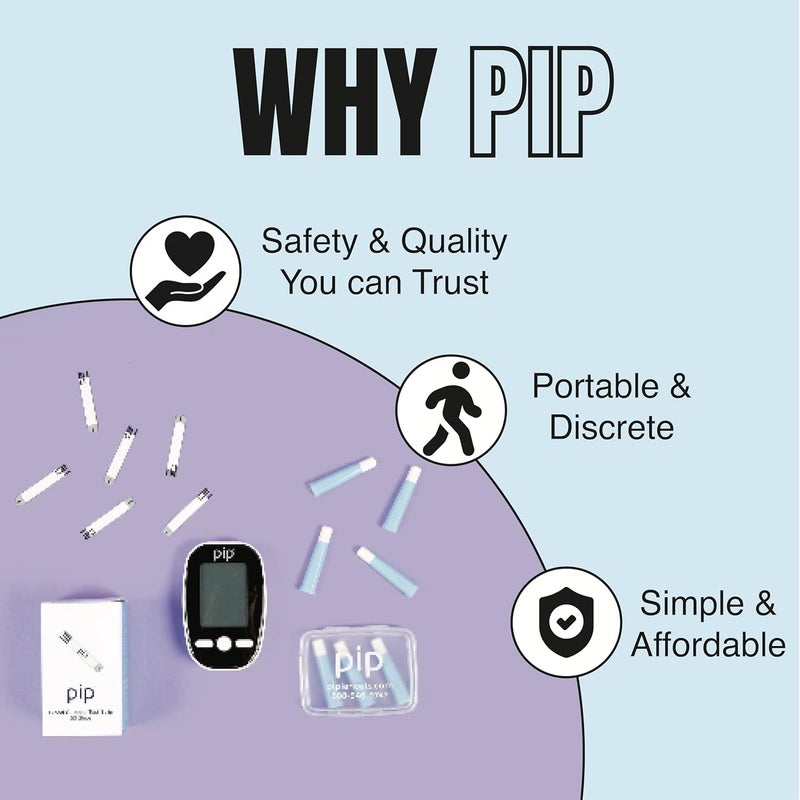Pip V1 Blood Glucose Test Strips  100 Count  Compatible Exclusively with Pip V1 Glucose Monitor  Accurate Blood Sugar Testing  Essential Diabetic Testing Supplies - Image 5