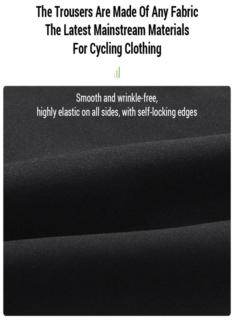 WOSAWE Women's Cycling Pant Stretchy  Slim Fit  Breathable  Comfortable  Outdoor Sports Leggings for Ladies  Bike Tights，BH188 Black European Size M - Image 5