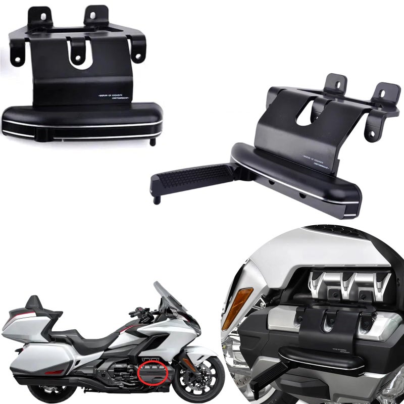 Panical Adjustable Highway Pegs Flip Foot Pedals Brackets For Honda Goldwing GL1800 GL1800B F6B 20182020 Aluminum Alloy Black