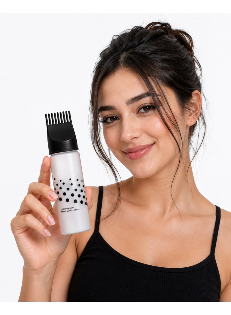 Shein Hair Dye Applicator Bottle with Comb – Refillable – Multi Color - Image 2