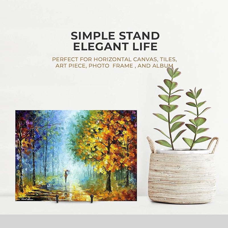 TRLife Plate Stands for Display - 6 Inch Stand + Metal Frame holder stand Picture, Decorative Plate, Book, Photo Easel (2 Pack) - Image 2